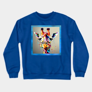 rainbow giraffe Crewneck Sweatshirt